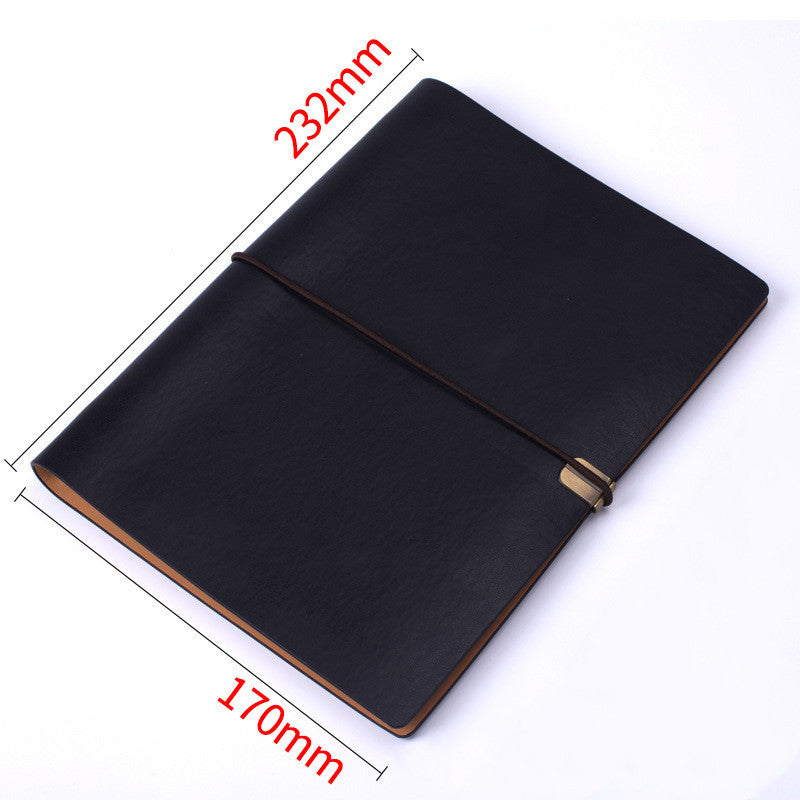 Vintage A5 Soft Leather Travel Notebook