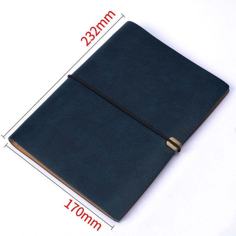 Vintage A5 Soft Leather Travel Notebook