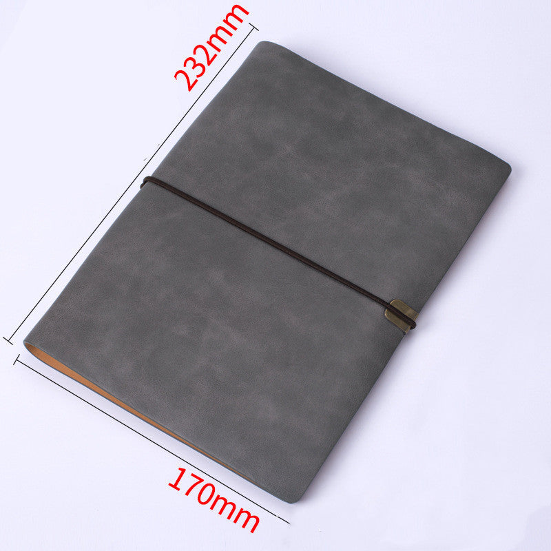 Vintage A5 Soft Leather Travel Notebook