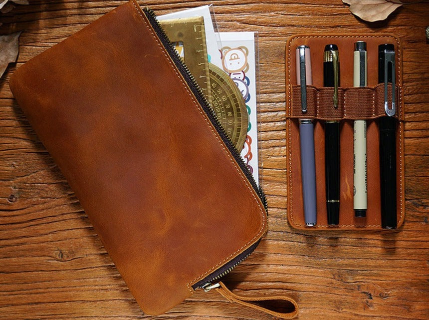 Vintage Zipper Pouch Pencil Case