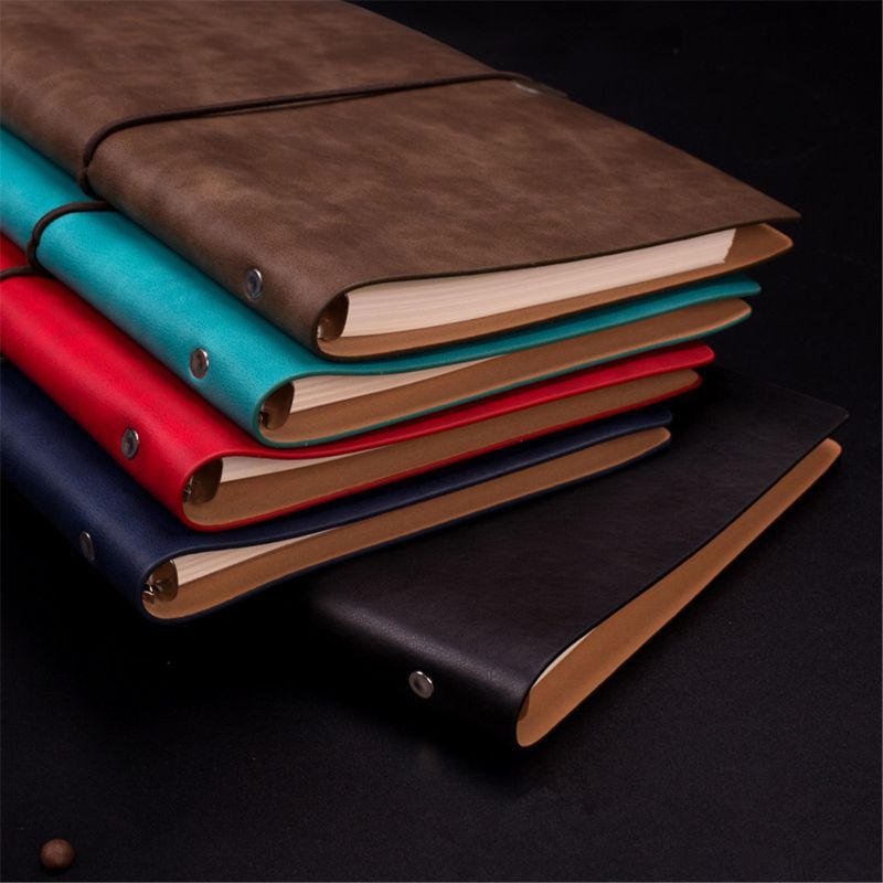 Vintage A5 Soft Leather Travel Notebook