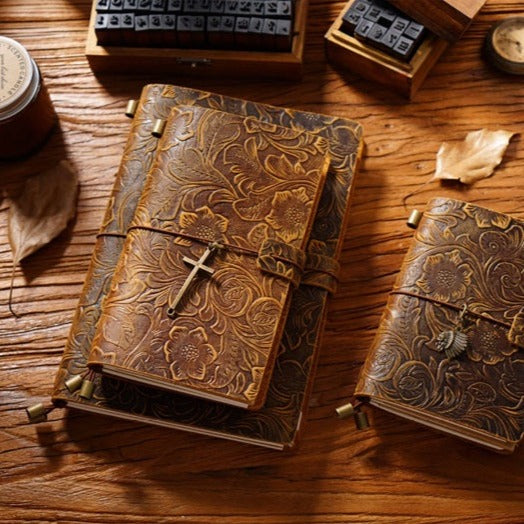 Elegant Embossed Travel Notebook
