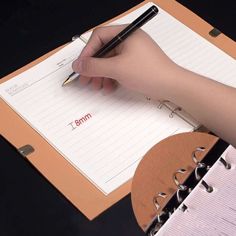 Vintage A5 Soft Leather Travel Notebook