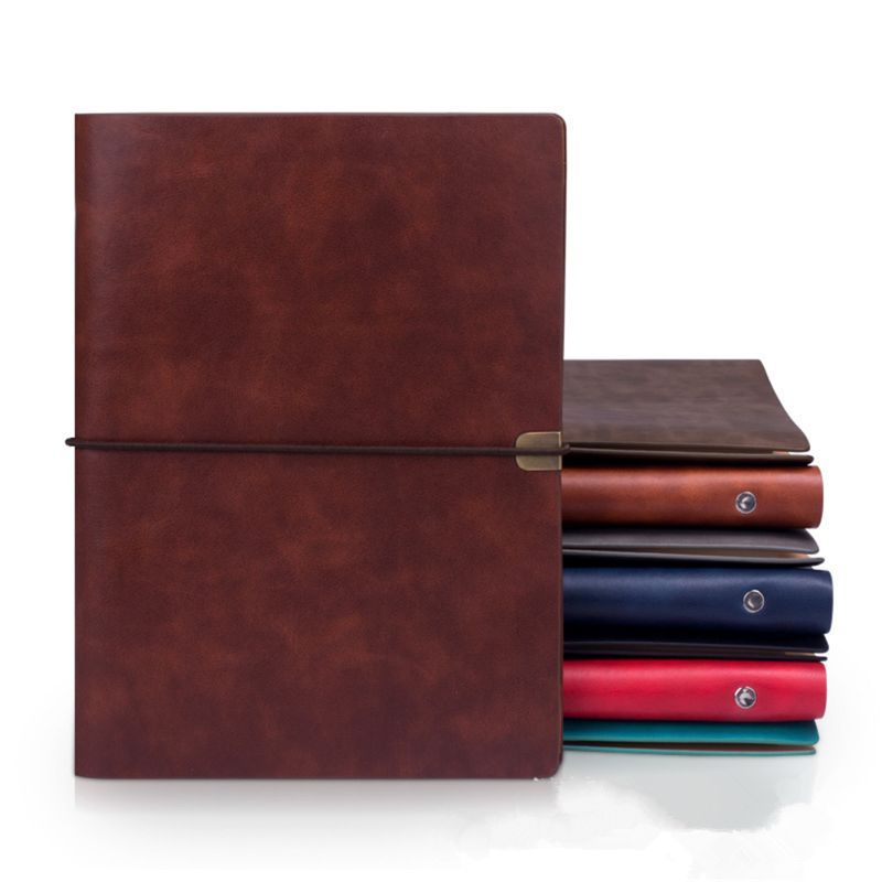 Vintage A5 Soft Leather Travel Notebook