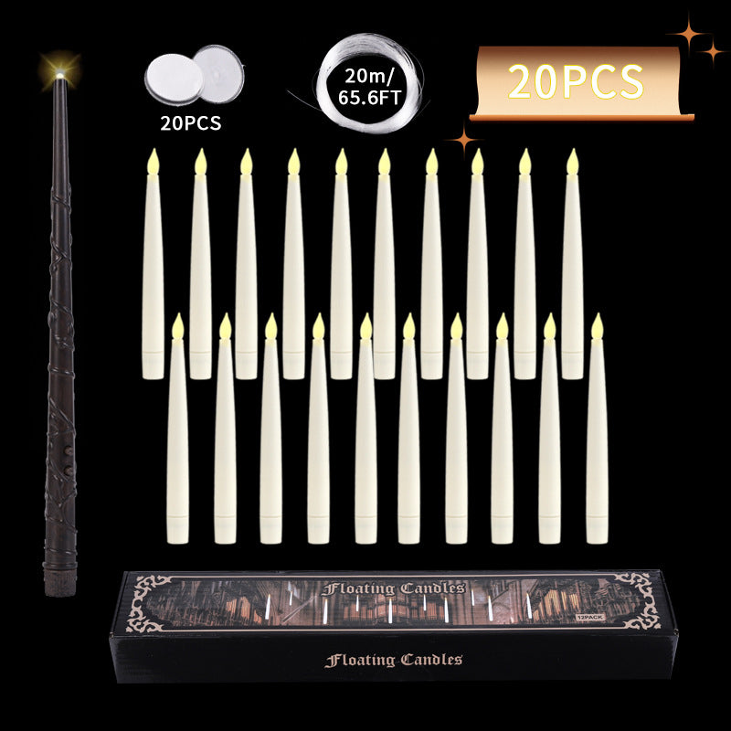 Magical Floating Candles With Wand