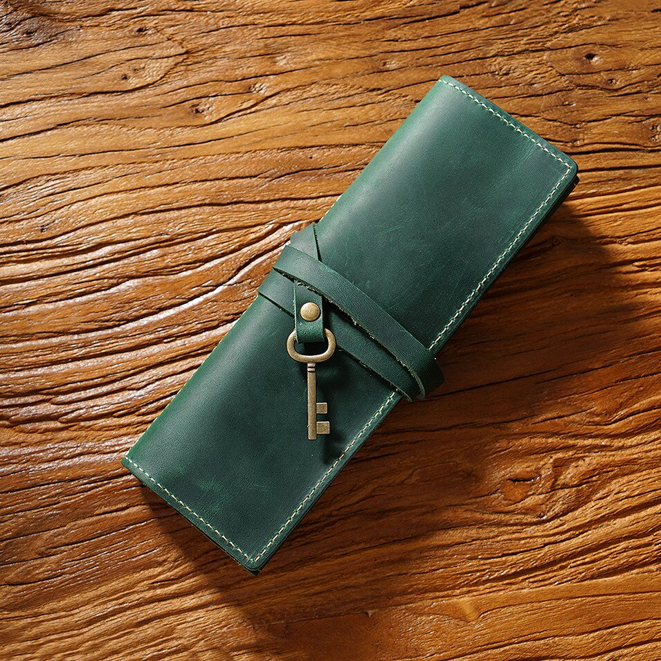 Vintage Handmade Roll-Up Pencil Case
