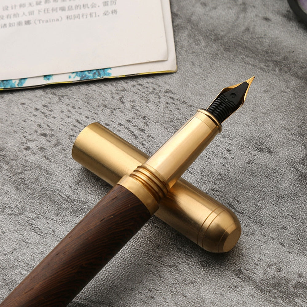 Luxury Polished Wood Fountain Pen