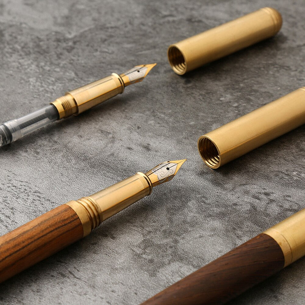 Luxury Polished Wood Fountain Pen