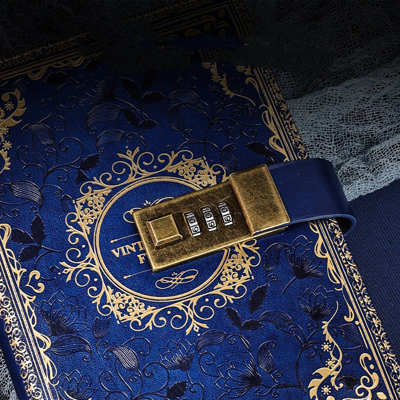 Vintage Retro European-Style Password  Notebook