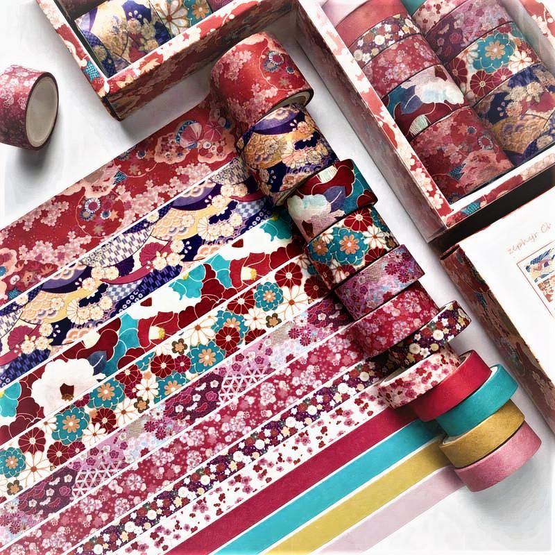 Gorgeous Washi Tape Set (12 Pieces) - The Vintage Stationery Store