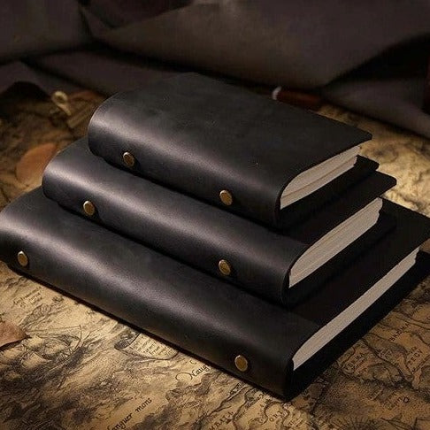 Vintage Luxury Leather Ring Binder Planners