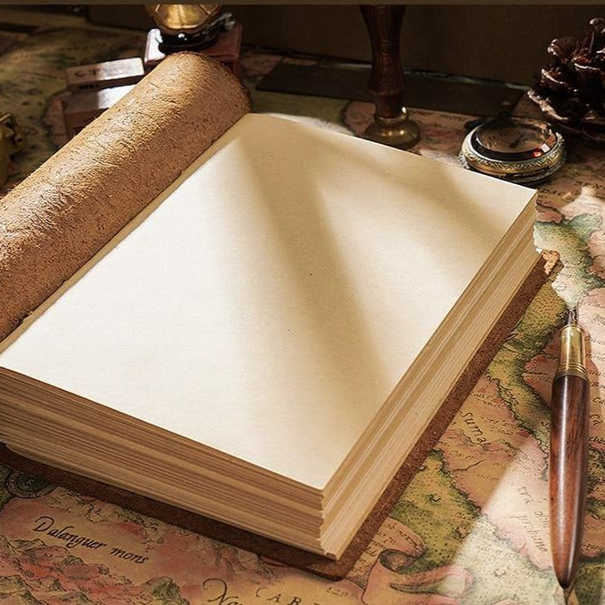 Hand-Sewn Vintage Leather Journal - The Vintage Stationery Store