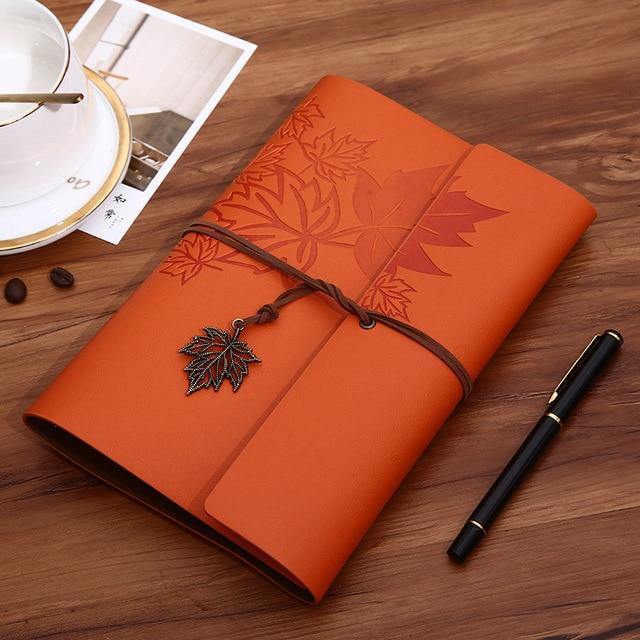 Vintage Maple Leaf Notebook - The Vintage Stationery Store