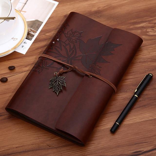 Vintage Maple Leaf Notebook - The Vintage Stationery Store