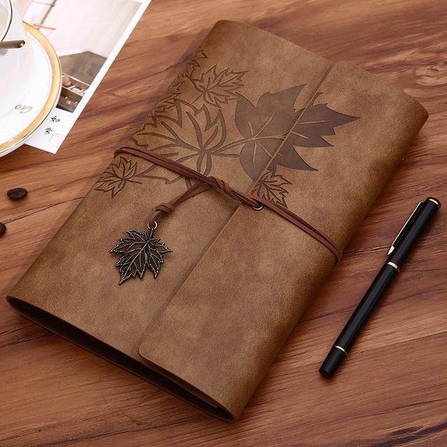 Vintage Maple Leaf Notebook - The Vintage Stationery Store