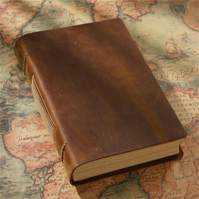 Hand-Sewn Vintage Leather Journal - The Vintage Stationery Store