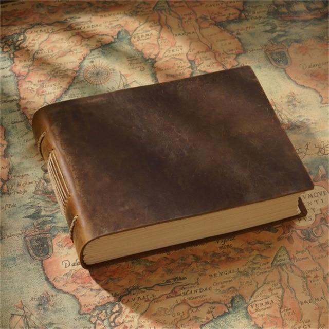Hand-Sewn Vintage Leather Journal - The Vintage Stationery Store
