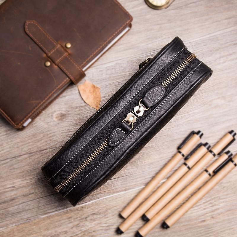 Handcrafted Leather Artists' Pouch - The Vintage Stationery Store