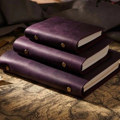 Vintage Luxury Leather Ring Binder Planners