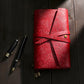 Vintage Textured Leather Wraparound Journal