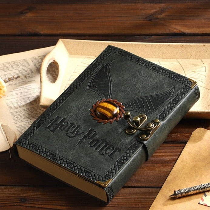 Vintage Harry Potter Golden Snitch Notebook Limited Edition