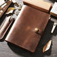 Vintage Large Leather Ring Binder Sketchbook (A5)