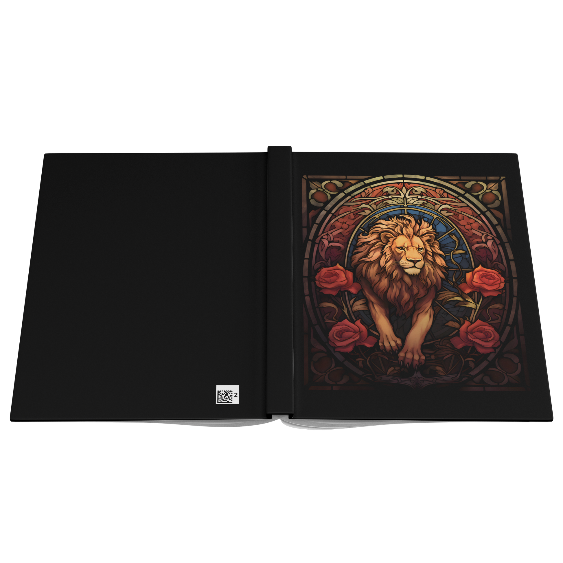 Gryffindor_Inspired_Notebook_Limited_Ed_Open_Cover_Flat_Mockup.png