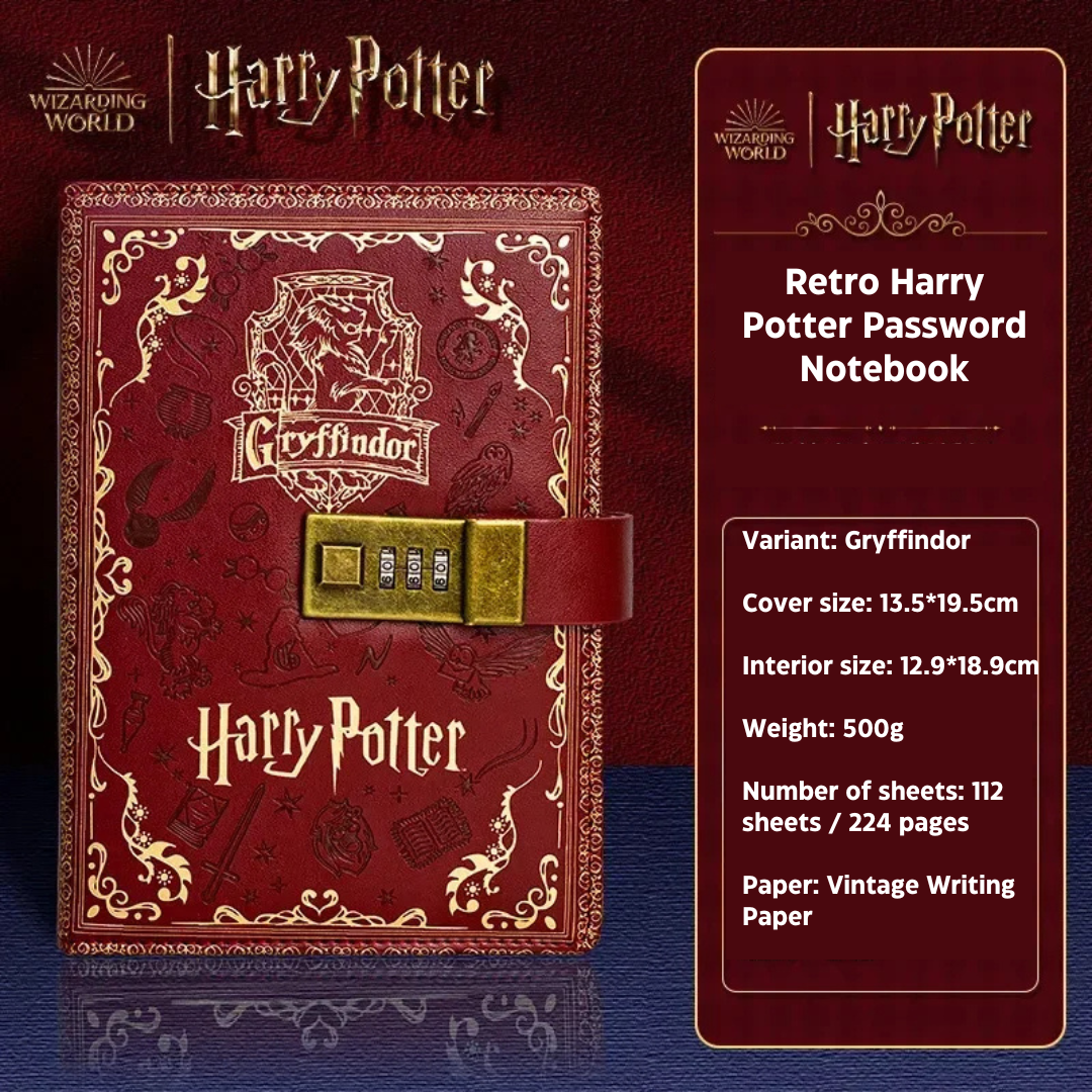 Retro Harry Potter Password Notebooks