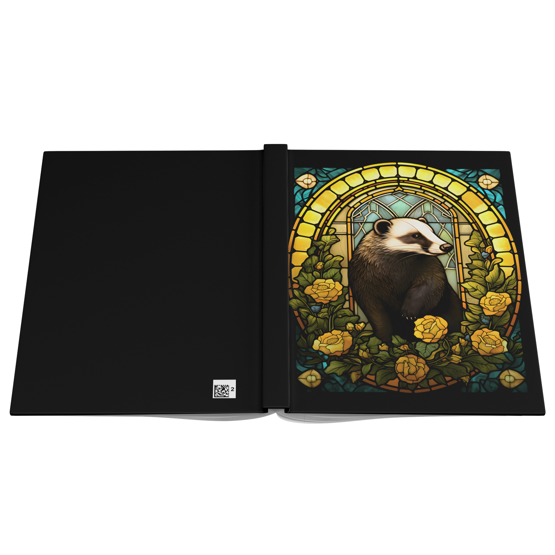 Hufflepuff_Inspired_Badger_Limited_Edit_Open_Cover_Flat_Mockup.png