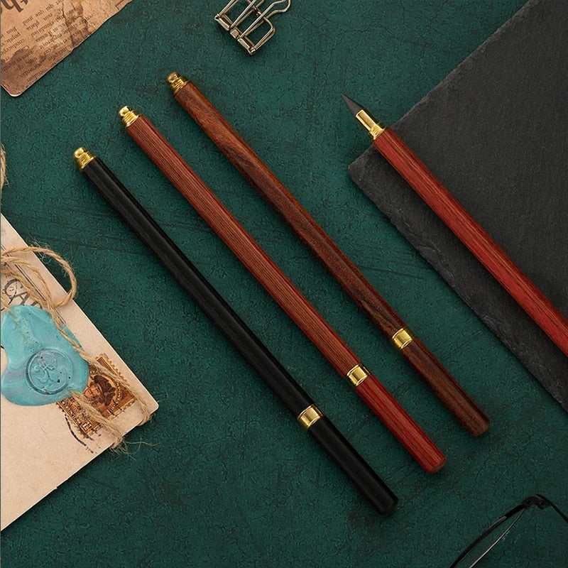 Retro Wood and Brass Eternal Pencil
