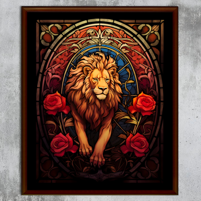 Vintage Gryffindor Lion Canvas Print