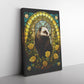 Vintage Hufflepuff Badger Canvas Print