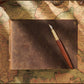 Vintage Hand-Sewn Leather-Bound Sketchbook