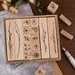 Botanical Wooden Stamp Set - 20 pcs/set